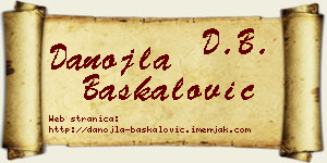 Danojla Baškalović vizit kartica
